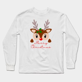 Rudolph The Red Nosed Reindeer 🔴 Long Sleeve T-Shirt